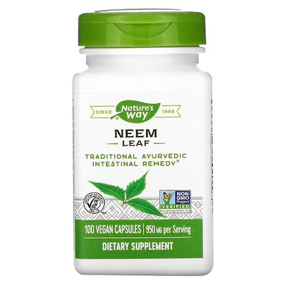 Nature's Way Neem Leaf 100 Vegan Capsules