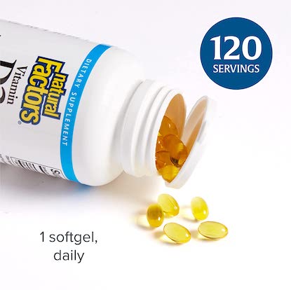 Natural Factors Vitamin D3 125 mcg (5000 IU)