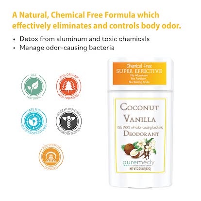 Puremedy Coconut Vanilla Deodorant