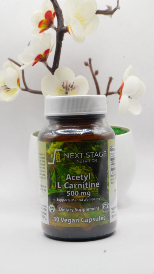 Next Stage Acetyl L-Carnitine 500 mg 30 Vegan Capsules