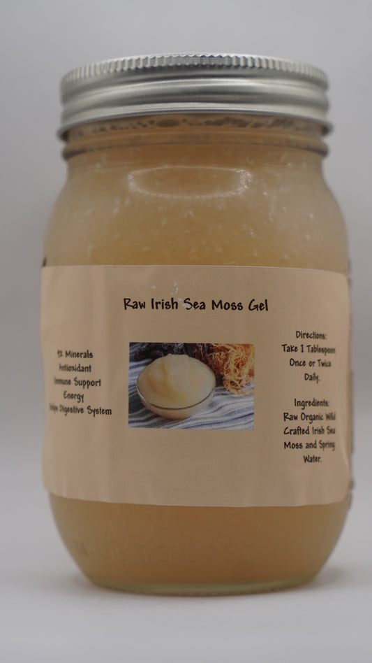 Raw Organic Irish Sea Moss Gel 16 oz