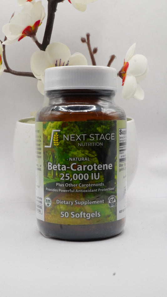 Next Stage Beta-Carotene 25,000 IU 50 Softgels