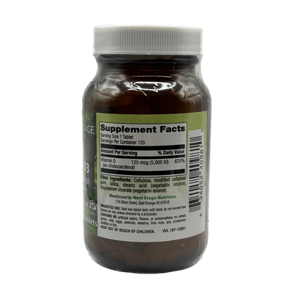 Next Stage Vegetarian Vitamin D3 125 mcg (5,000 IU)