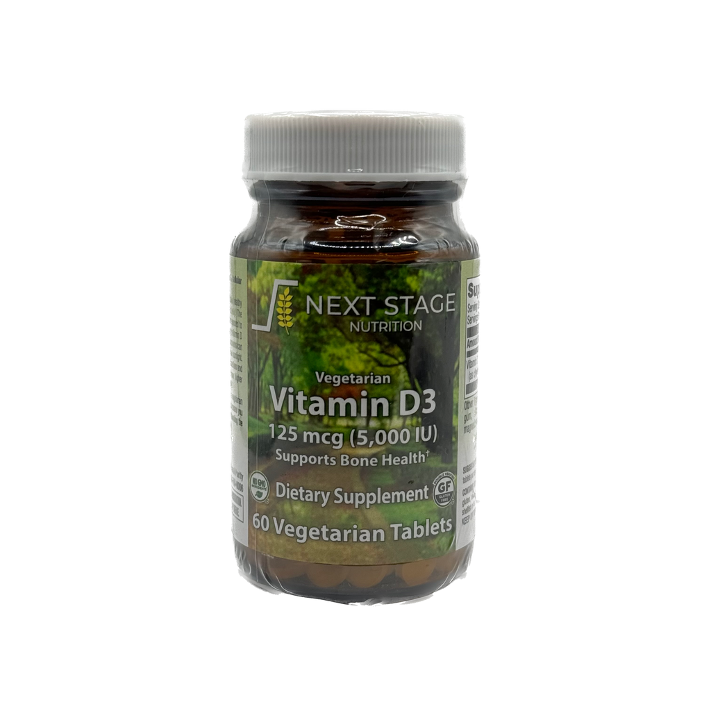 Next Stage Vegetarian Vitamin D3 125 mcg (5,000 IU) Olive May Health Food