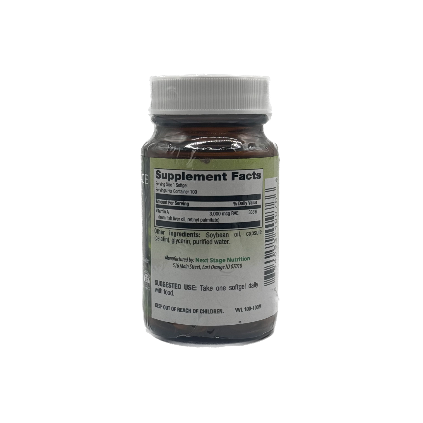 Next Stage Vitamin A 10,000 IU 100 Softgels