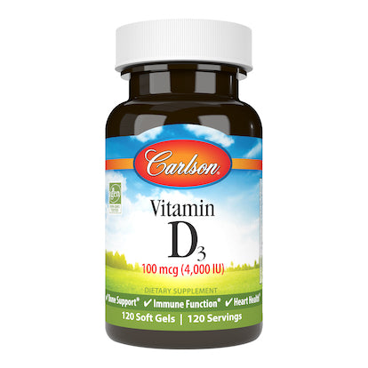 Carlson Vitamin D3 100 mcg (4000 IU)