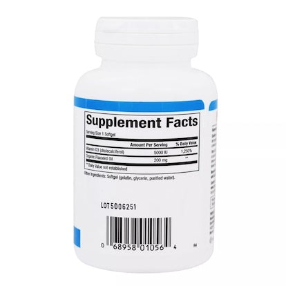 Natural Factors Vitamin D3 125 mcg (5000 IU)