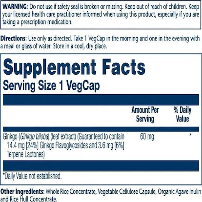 Solaray Ginkgo Biloba