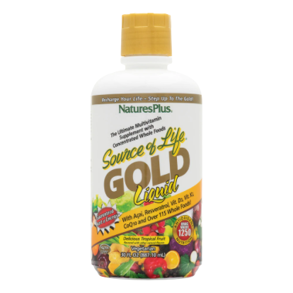 Nature's Plus Source of Life Gold Liquid- Tropical Fruit Flavor