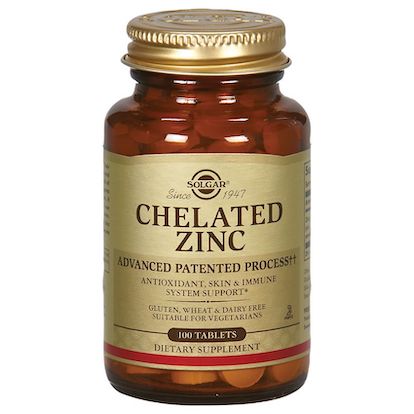 Solgar Chelated Zinc 100 Tablets