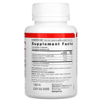 Kyolic Blood Pressure Health Formula 109