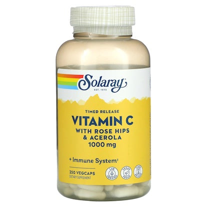 Solaray Vitamin C With Rose Hips & Acerola 1000 mg
