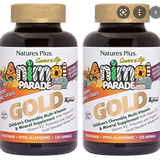 Nature's Plus Animal Parade Gold Multi Sugar Free Chewable with 500 IU D3 Cherry Flavor