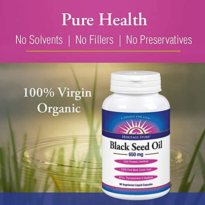 Heritage Store Black Seed Oil Capsules