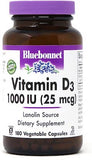 Bluebonnet Vitamin D3 1000 IU (25mcg)