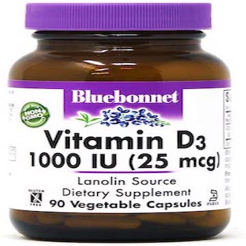 Bluebonnet Vitamin D3 1000 IU (25mcg)