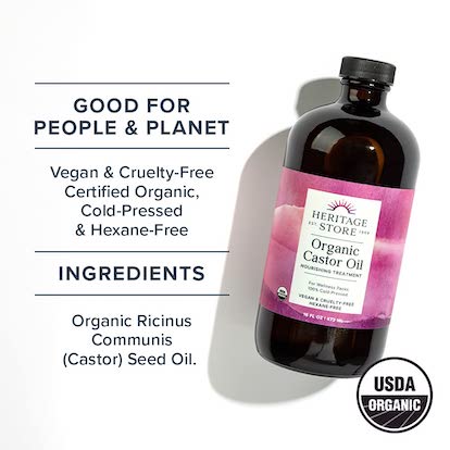 Heritage Store Organic Castor Oil