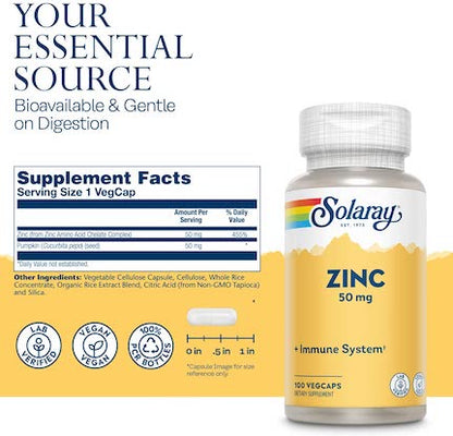 Solaray Zinc 50 mg