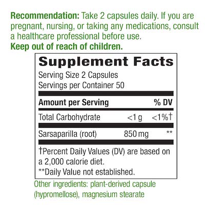 Nature's Way Sarsaparilla Root