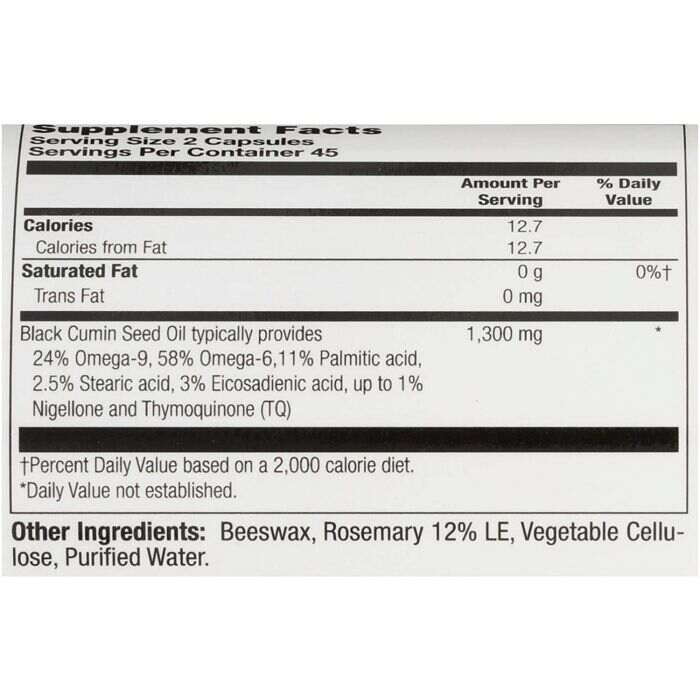 Heritage Store Black Seed Oil Capsules