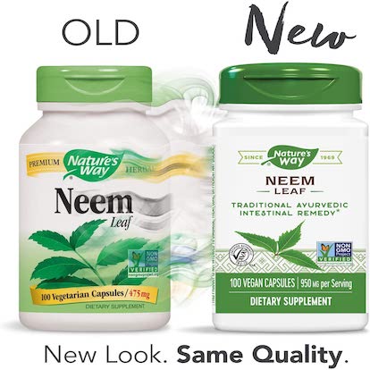 Nature's Way Neem Leaf 100 Vegan Capsules