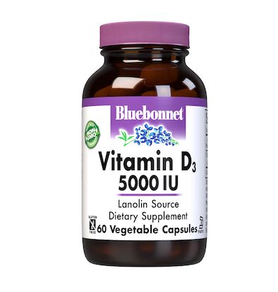 Bluebonnet Vitamin D3 5000 IU (125 mcg)