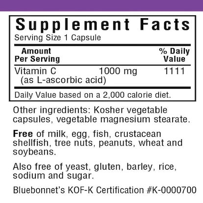 Bluebonnet Vitamin C 1000 mg