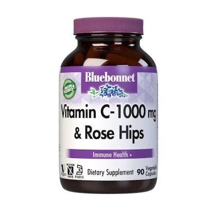 Bluebonnet Vitamin C-1000 mg & Rose Hips