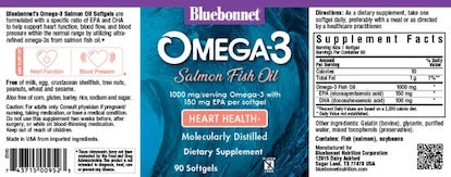 Bluebonnet Omega-3 Salmon Fish Oil Heart Health*