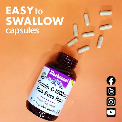 Bluebonnet Vitamin C-1000 mg & Rose Hips