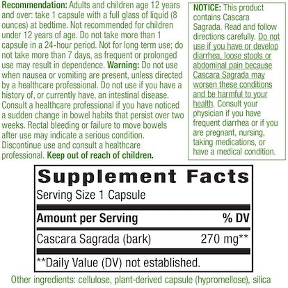 Nature's Way Cascara Sagrada