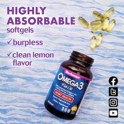 Bluebonnet Omega-3 Fish Oil Heart Health*
