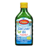 Carlson Kid's Norwegian Cod Liver Oil- 8.4 fl oz Natural Lemon Flavor
