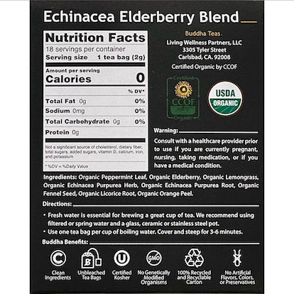 Buddha Teas Echinacea Elderberry Blend