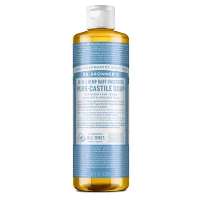 Dr. Bronner's Pure Castile Baby Unscented Soap