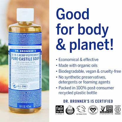 Dr. Bronner's Pure Castile Peppermint Soap