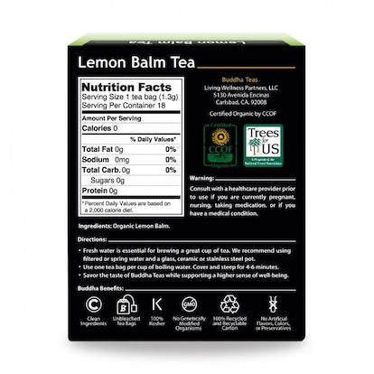 Buddha Teas Lemon Balm Tea